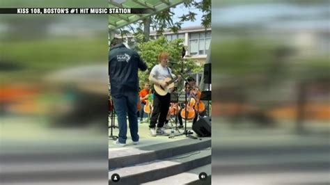 Ed Sheeran surprises student musicians in Boston with play-along, free tickets